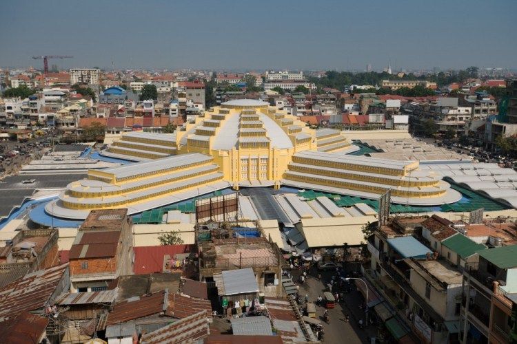 Central market in Phnom Penh
